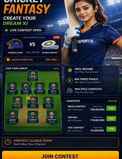B1bet (b 1 bet login) fantasy cricket & matchday visual 3